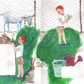 Иллюстрация к сборнику Такое короткое лето Н.Евдокимовой