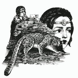 Иллюстрация к роману "Год единорога" А. Нортон 