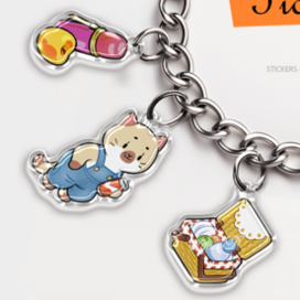 браслет с подвесками мокап