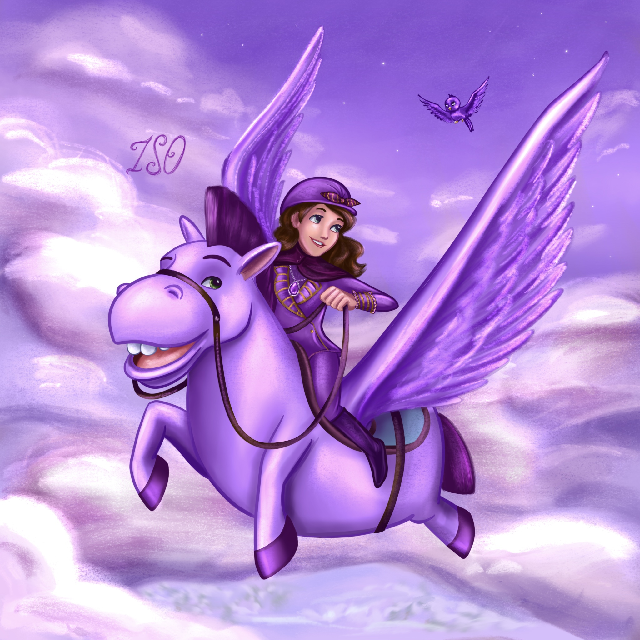 Принцесса София летит на пегасе