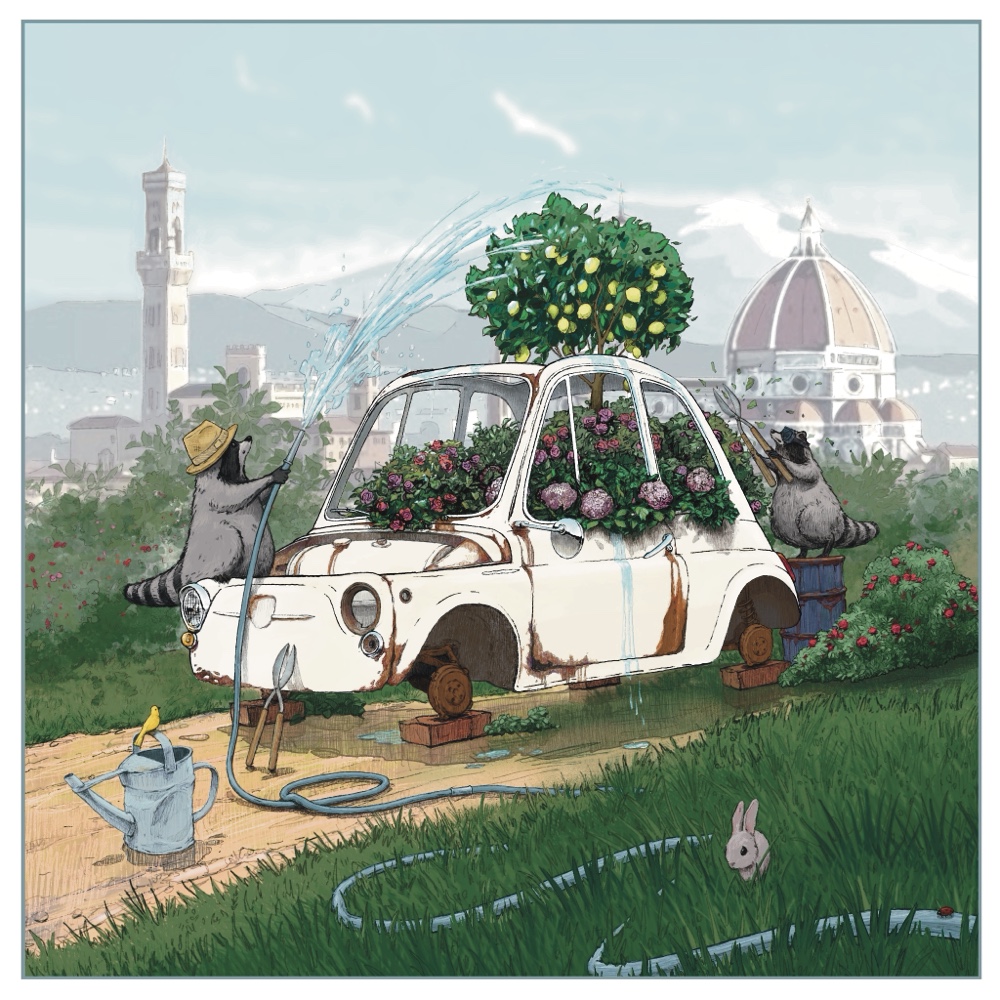 Fiat 500. Lemon tree