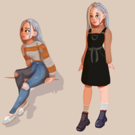 Девушка персонаж