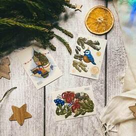 Открытки Новогодние а7