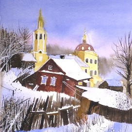 Зима в деревне