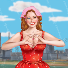 Календарь Пин Ап для компании Технология-СТ