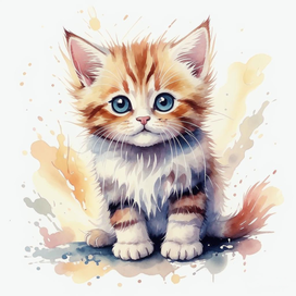 Милый котенок