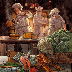 Аnetiquette kitchen with