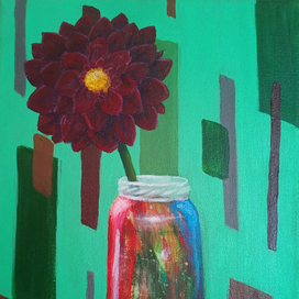 Одинокий георгин