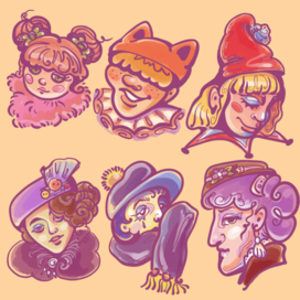 Персонажи в маскарадных образах