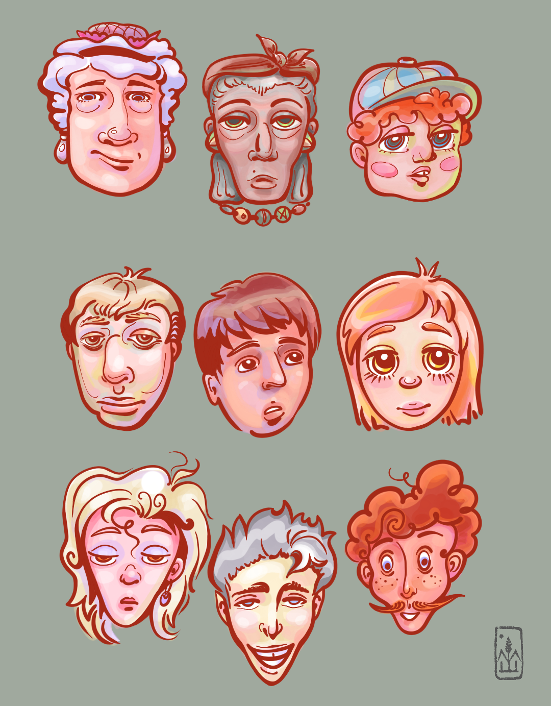 Персонажи. Разные типажи