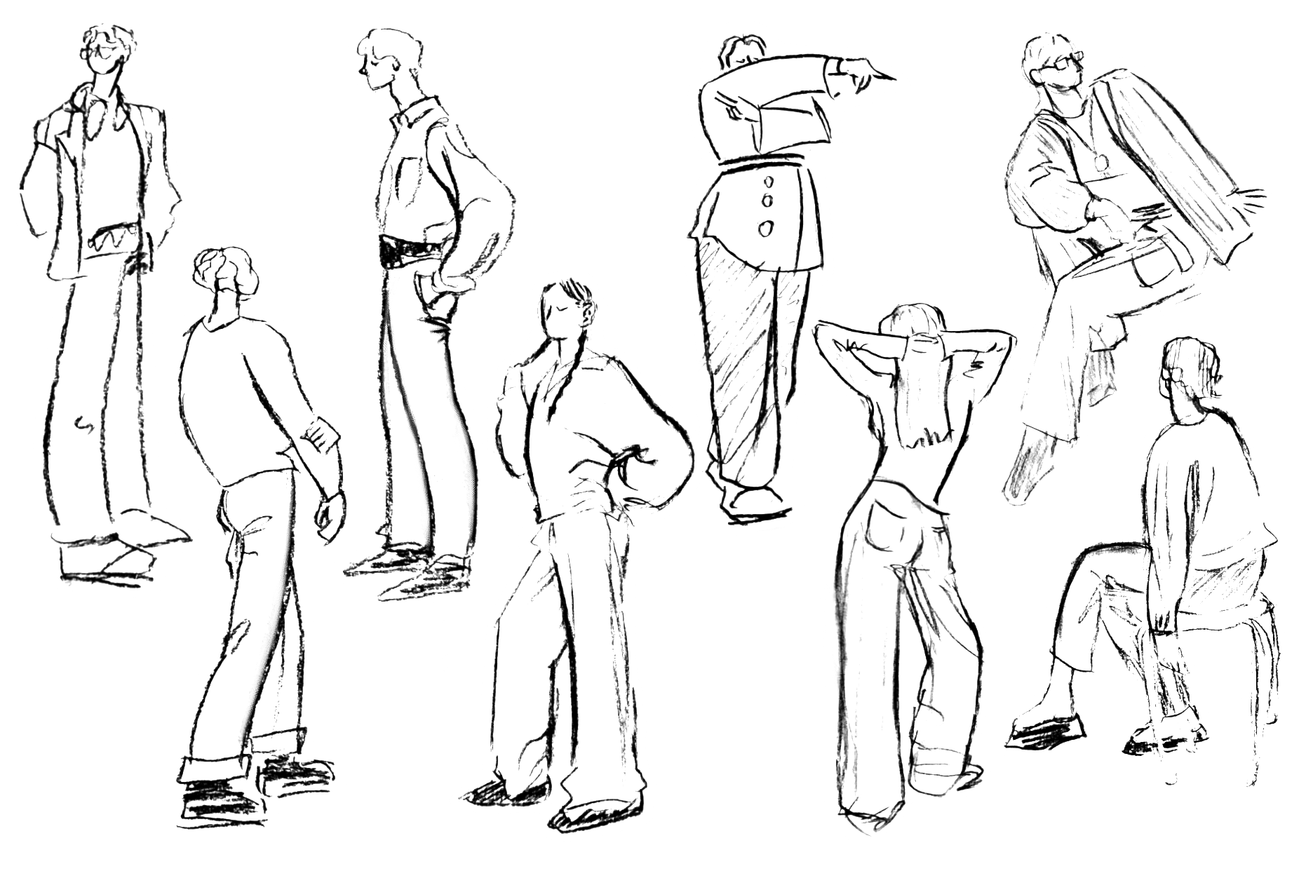 Быстрые наброски одногруппников