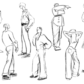 Быстрые наброски одногруппников