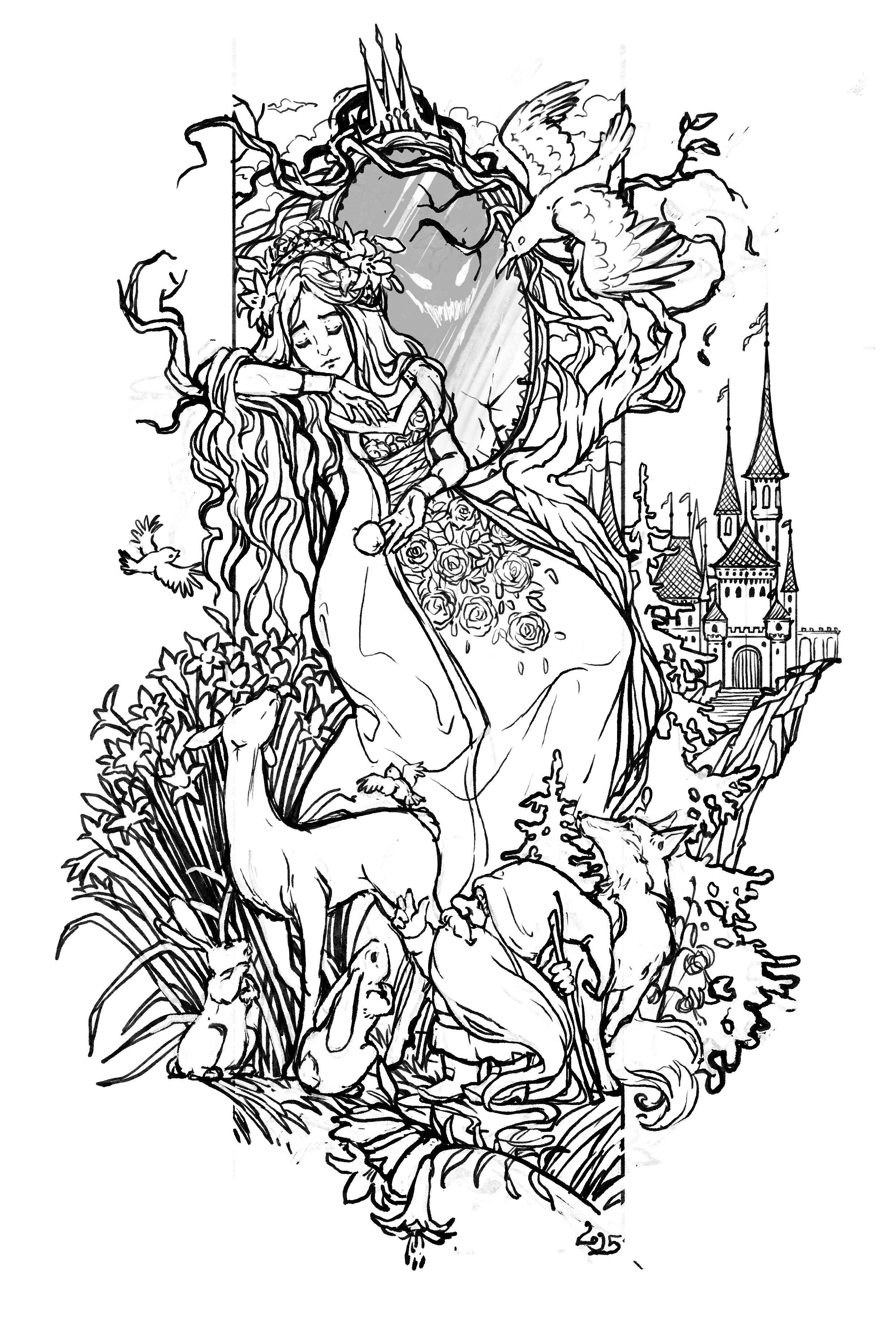 Белоснежка, под лайн