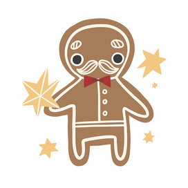 Пряничный Человечек с усами