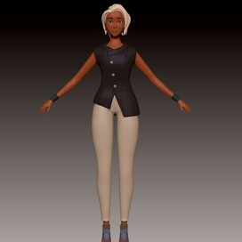 Female character 3d