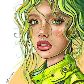 Зеленый неон