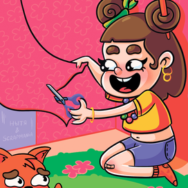 Открытка, шаловливые ручонки