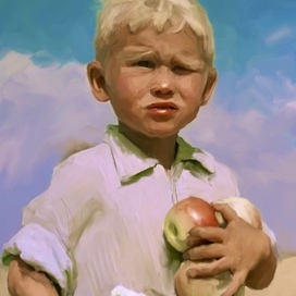 Мальчик с яблоками 