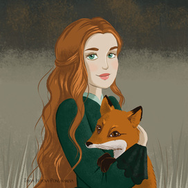 Девушка с лисой