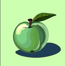 зеленое сочноеяблочко