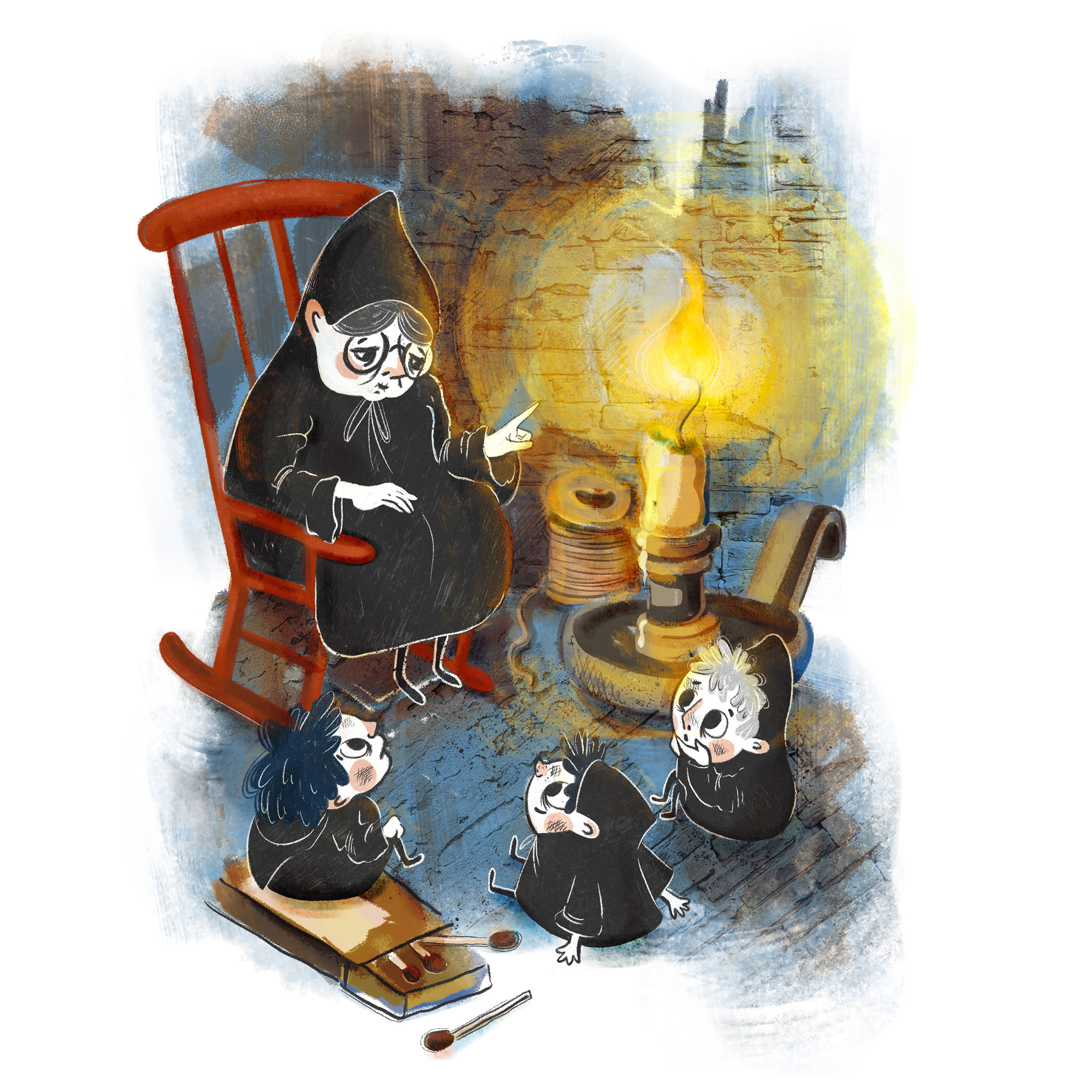 Иллюстрация к конкурсу от издательства "40 книг"