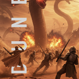 Дизайн обложки для книги "Дюна", Фрэнка Герберта