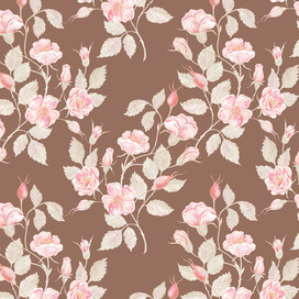 Паттерн с шиповником