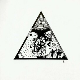 Абстрактная иллюстрация, графика, треугольник