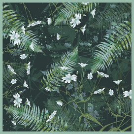 Дизайн платка "Лесной"