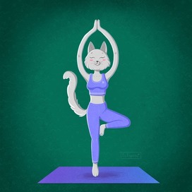 Кошечка Саманта — учитель йоги и медитации