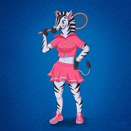 Зебра Тиффани — профессиональная теннисистка