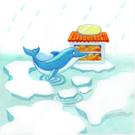 Д - дельфин, азбука