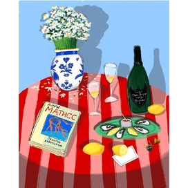 Натюрморт шампанское 