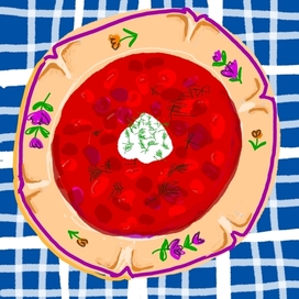 Тарелка борща