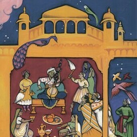 Иллюстрация к индийской сказке "Волшебная скрипка"