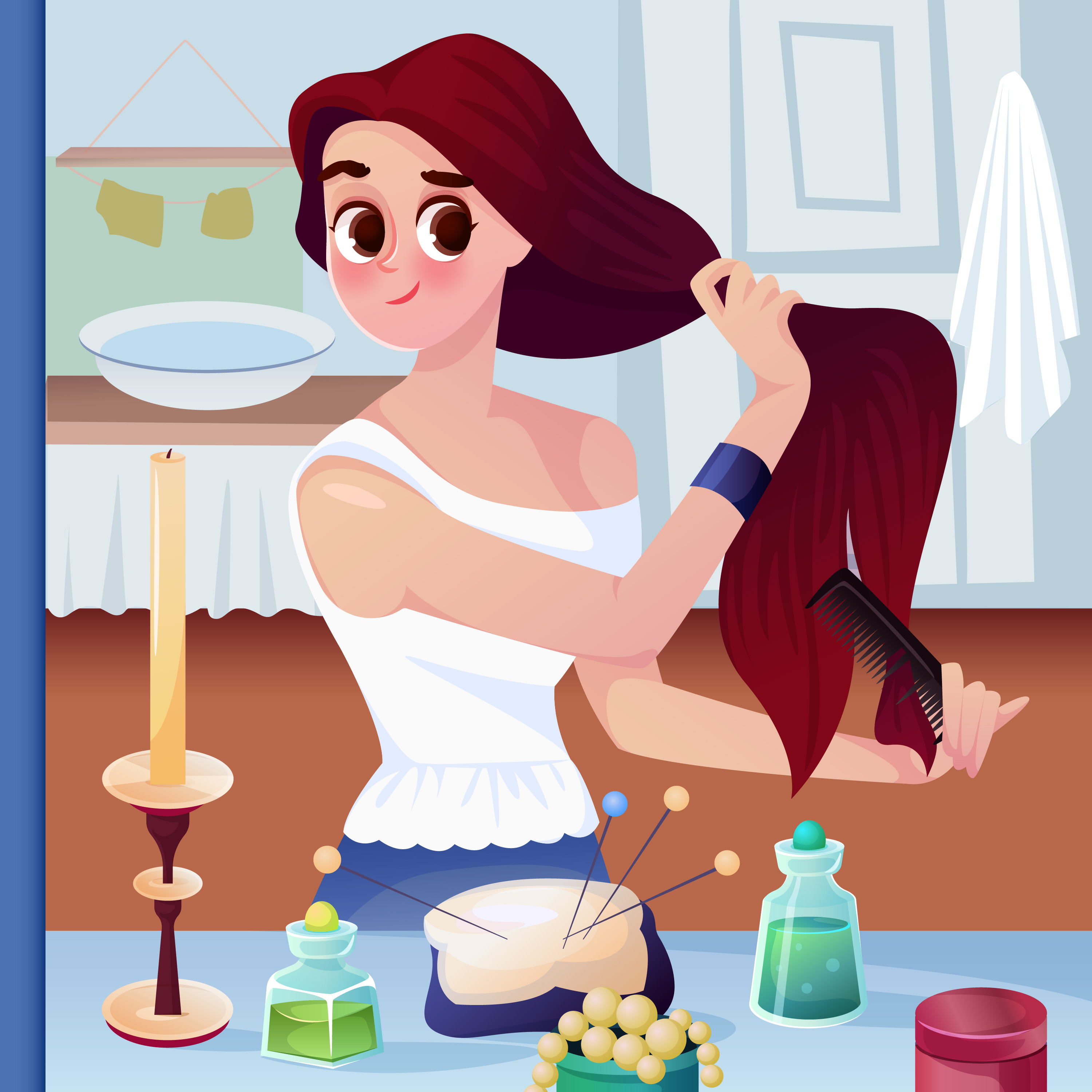 Автопортрет Зинаиды Серебряковой в моем стиле