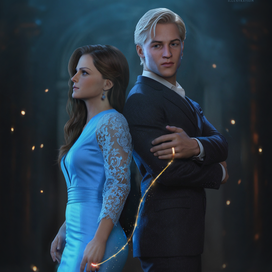 Обложка к фанфику "Случайные" Драмиона