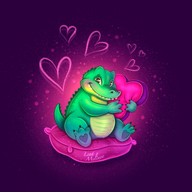 Крокодил с подушками