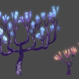 концепт арт деревья 