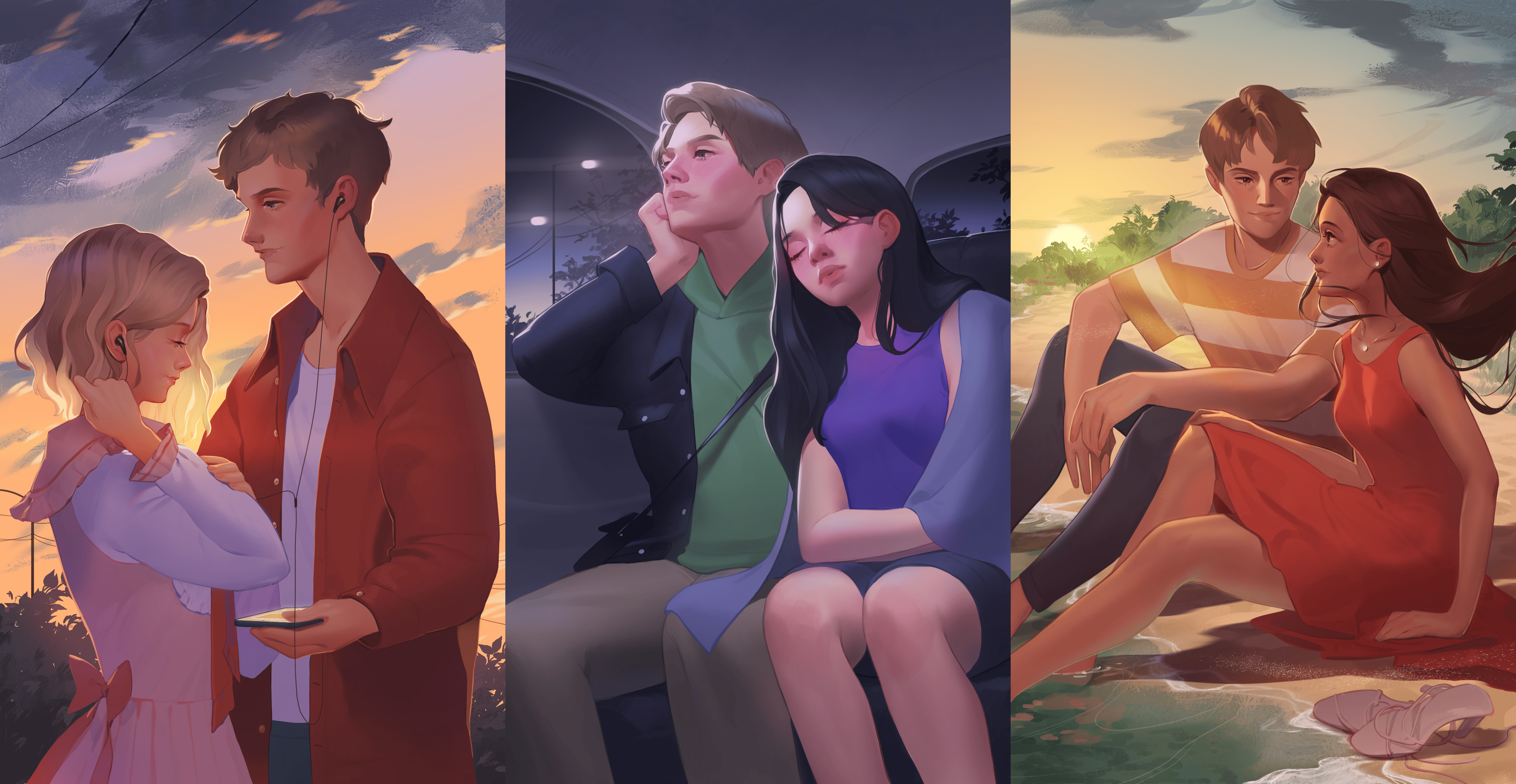 Летние иллюстрации для Аси Лавринович