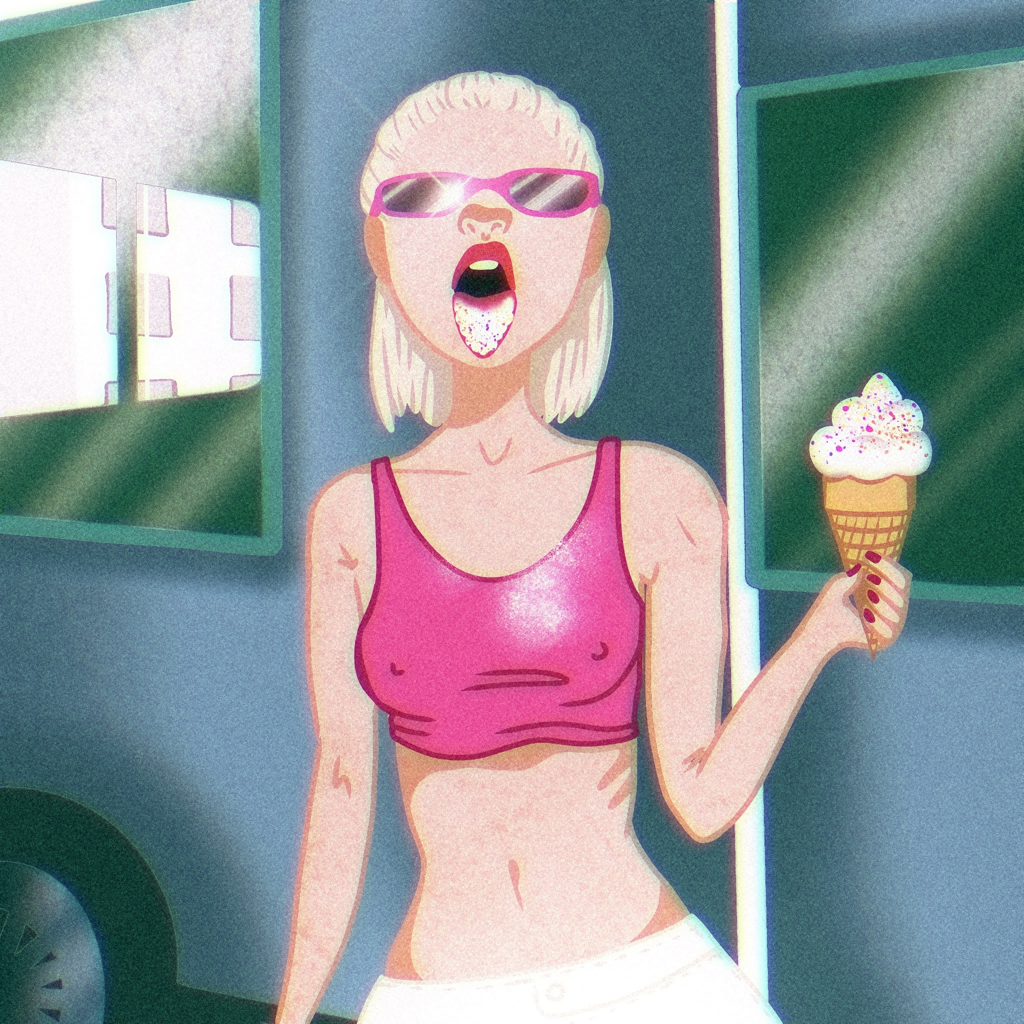 С мороженым