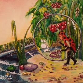 ☘️Божья коровка Денни🐞 .Иллюстрация к книге "Фея Юми"