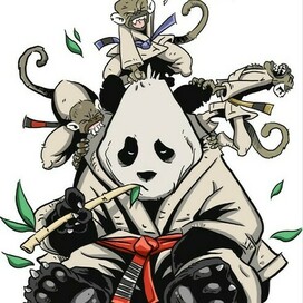 панда пофигист