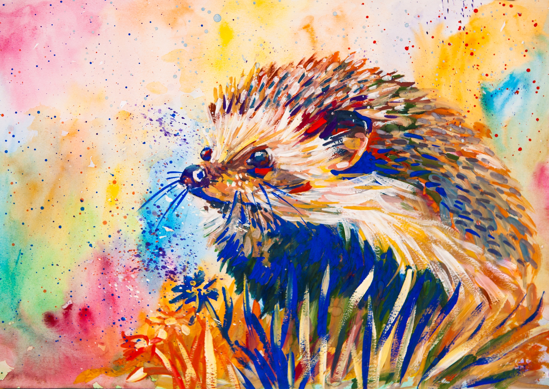 Открытка Ежик