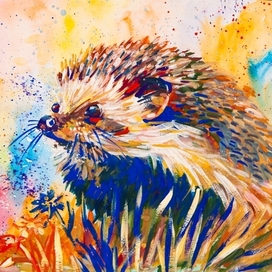 Открытка Ежик