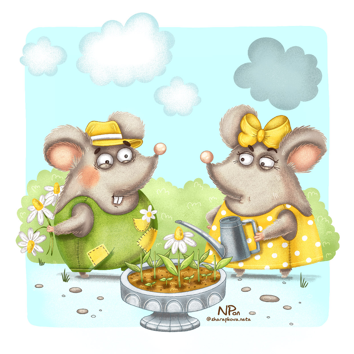 День цветочкодарения в мышином семействе. 4/12