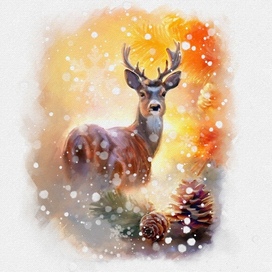 Сказочный  зимний лес