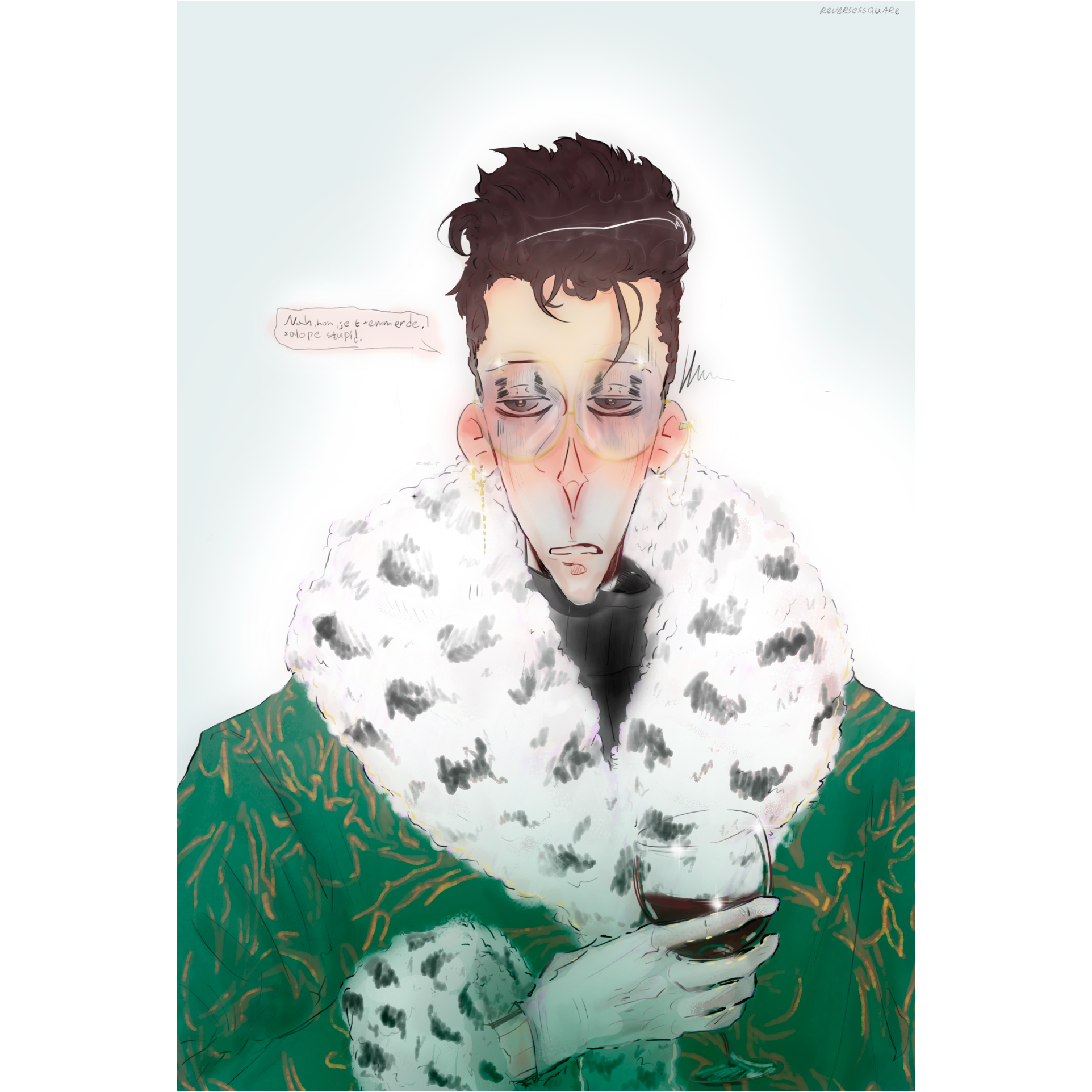 Портрет персонажа из мультфильма