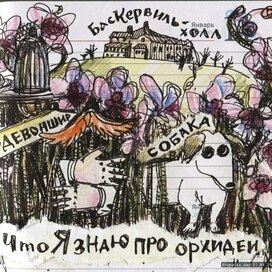 Зарисовка в ежедневник на тему "Что я знаю про орхидеи"