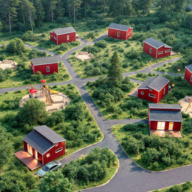 База отдыха в лесу